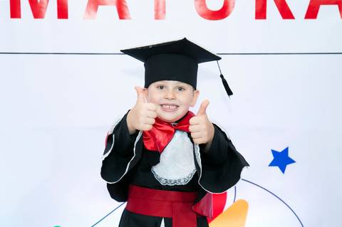 formatura da educação infantil do Colégio Maxi'