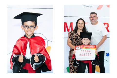 formatura da educação infantil do Colégio Maxi'