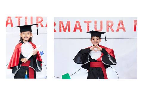 formatura da educação infantil do Colégio Maxi'