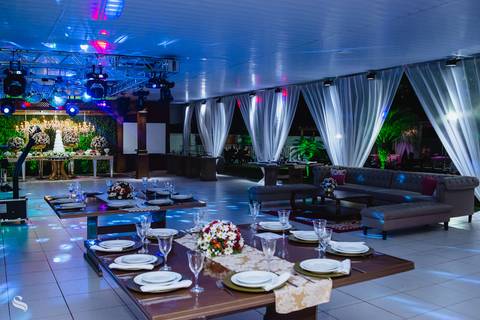 decoração da recepção'