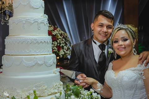 fotos na mesa do bolo'