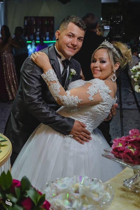 fotos na mesa do bolo'