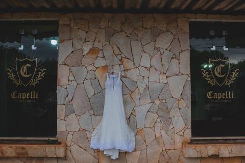 fotografia de making of da noiva Bruna no salão de beleza Capelli em Rondonópolis-MT, fotografo Sergio Simões.'