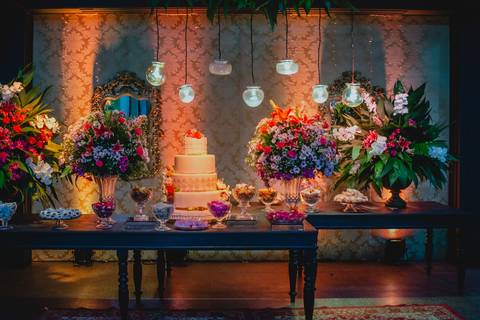 fotografia da decoração do casamento de Bruna e Leo em Rondonópolis-MT, fotografo Sergio Simões.'