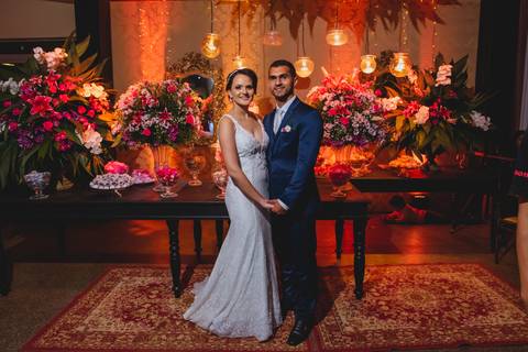 fotografia da decoração do casamento de Bruna e Leo em Rondonópolis-MT, fotografo Sergio Simões.'