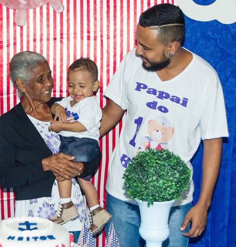 Pai, bisa e Heitor pelo fotógrafo Douglas Maia'