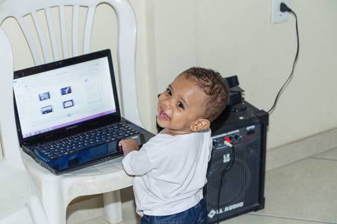 Heitor aproveitando a festa pelo fotógrafo Douglas Maia'