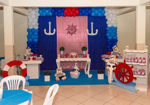 Decoração Marinheiro 1 ano pelo fotógrafo Douglas Maia'