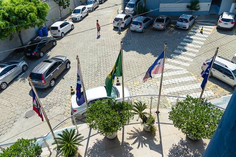 Entrada da Igreja Missão Praia da Costa pelo fotógrafo Douglas Maia'