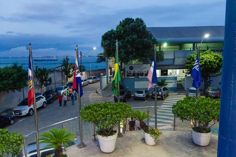 Entrada da Igreja Missão Praia da Costa pelo fotógrafo Douglas Maia'