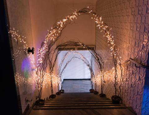 Decoração escada Igreja Batista da Floresta pelo fotógrafo Douglas Maia'