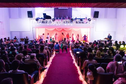 Apresentação crianças Natal Igreja Batista da Floresta pelo fotógrafo Douglas Maia'