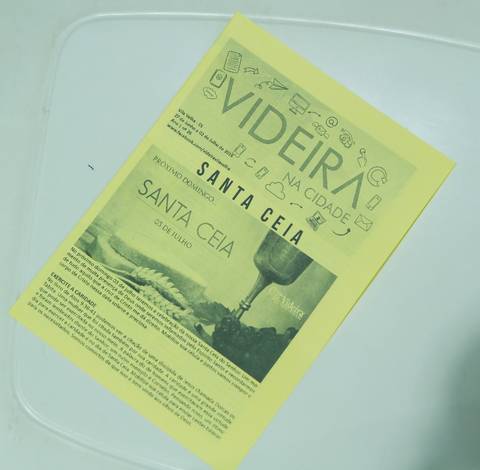 Folheto Igreja Videira Vila Velha-ES pelo fotógrafo Douglas Maia'