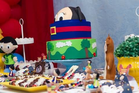 Bolo personalizado Tema Show da Luna pelo fotógrafo Douglas Maia'