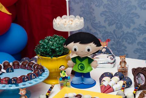 Boneco do Júpiter na decoração Tema Show da Luna pelo fotógrafo Douglas Maia'