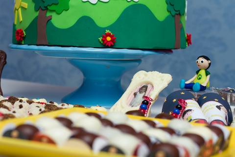 Porta retrato de chocolate Tema Show da Luna pelo fotógrafo Douglas Maia'