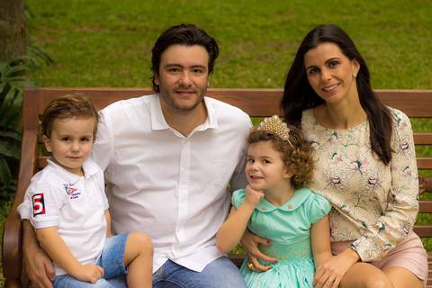 Festa infantil fotografia de família'