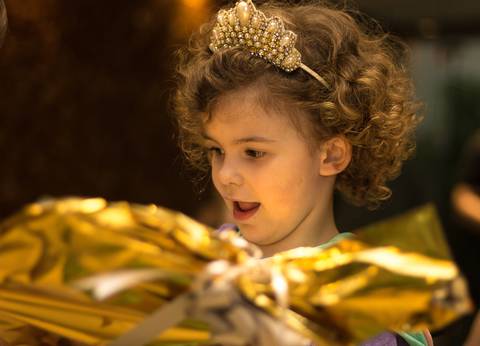 Festa infantil fotografia de família'