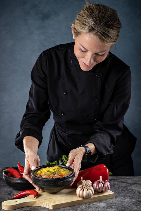 Retrato corporativos cozinheira'