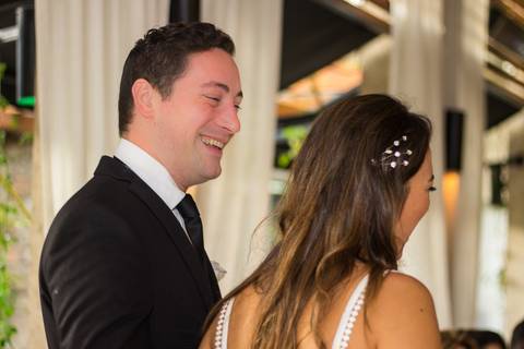 Fotografia de festa de casamento em alphaville'