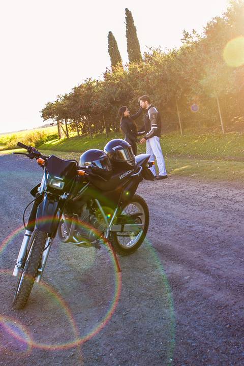 Sesión de Boda, temática motos'