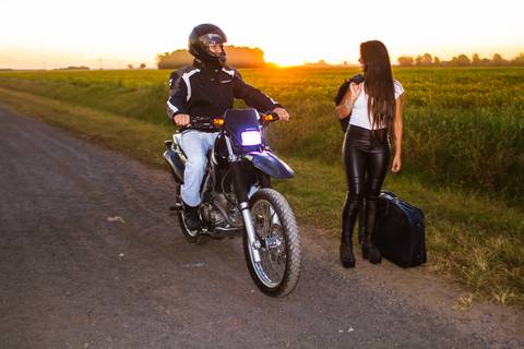 Sesión de Boda, temática motos'