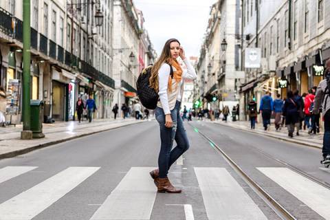 Turista Brasileiro em Lisboa, Portugal'