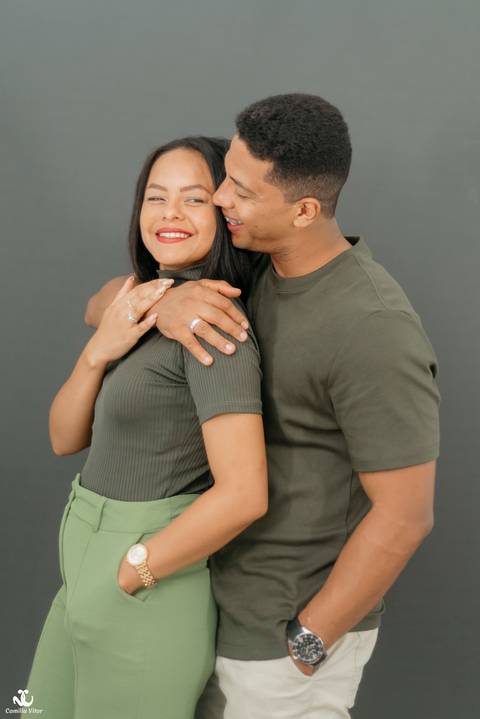 ensaio de casal em estudio'