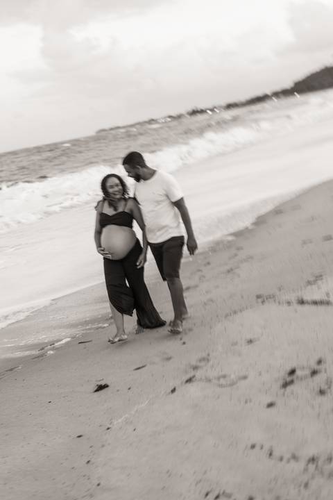 ensaio de gestante na praia'