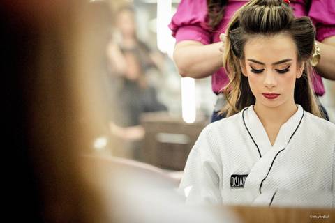 Debutante making off campinas Agnaldo Cabelos'