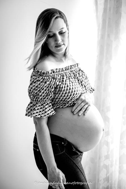 fotografia gestante em casa'