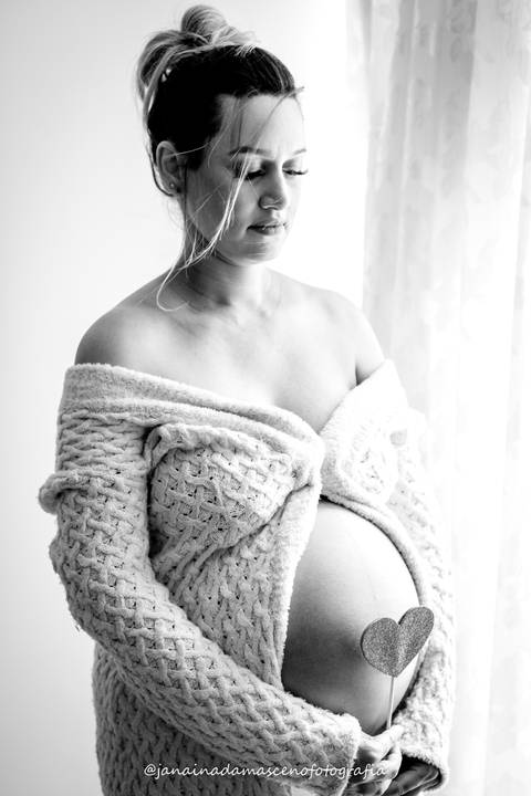 fotografia gestante em casa'
