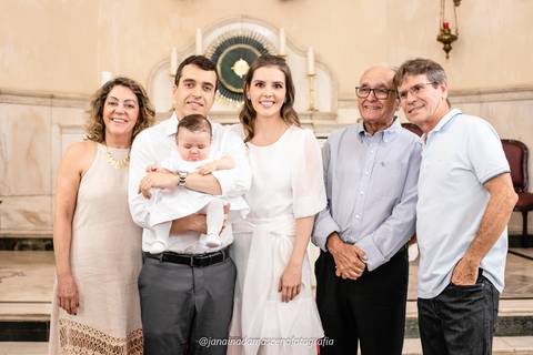 Família no batismo'