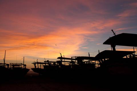 Barcos de pesca em Campos dos Goytacazes. Fotos: Wenderson Araujo/Trilux'