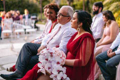 padrinhos de vermelho'