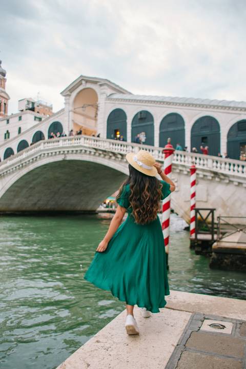 Photos on Rialto's bridge'