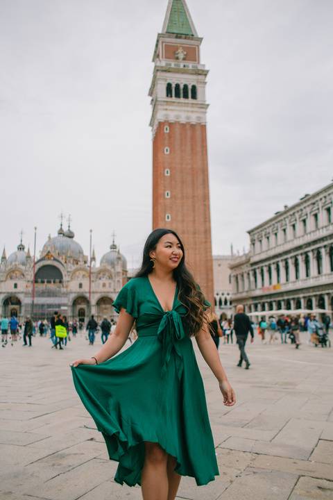 Fotografa brasileira em Veneza'
