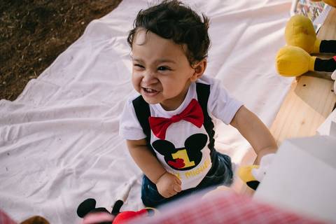 ensaio smash the cake - disney'