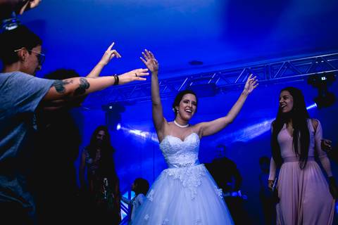 noiva na festa de casamento'