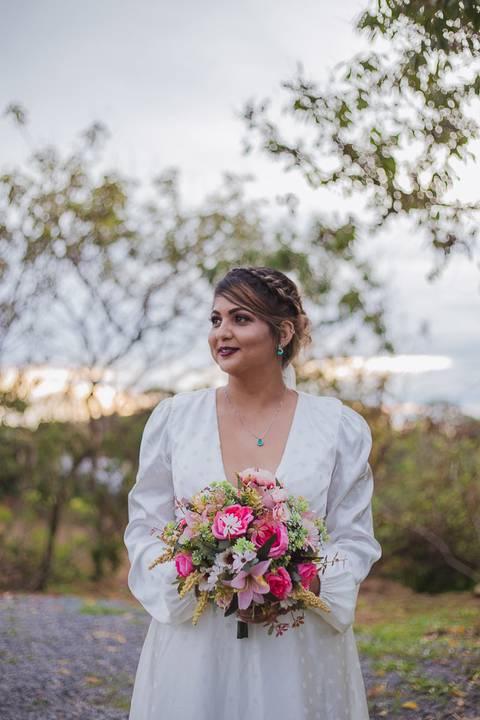 buque de flores artificiais'