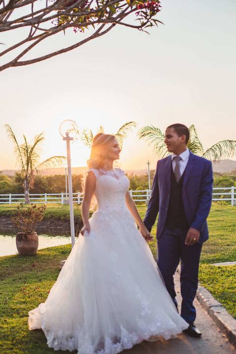 por do sol no casamento'