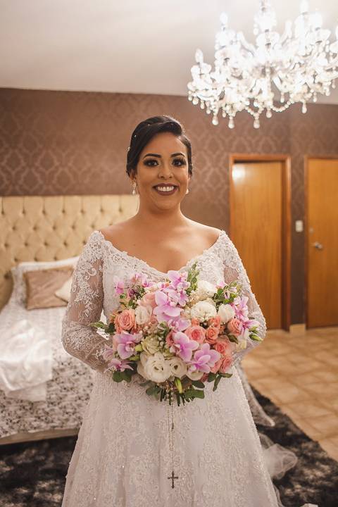 noiva ponta antes da cerimonia'