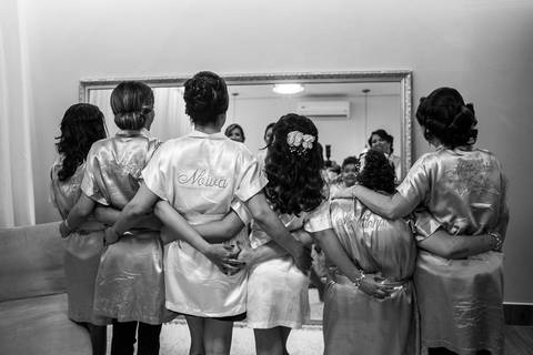 madrinhas e mãe da noiva'