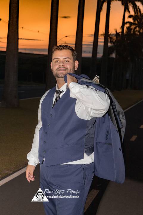 Eliseu Batista fotografia - Vila dorana- casamento Ana Carolyna e Júlio Cesar em Matão SP - foto do noivo'