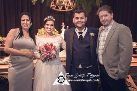 Eliseu Batista fotografia - Vila dorana- casamento Ana Carolyna e Júlio Cesar em Matão SP - padrinhos'