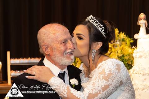 Eliseu Batista fotografia - Vila dorana- casamento Ana Carolyna e Júlio Cesar em Matão SP - noiva com avô'