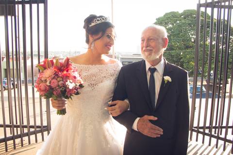 Eliseu Batista fotografia - Vila dorana- casamento Ana Carolyna e Júlio Cesar em Matão SP - Neta e avô em casamento'