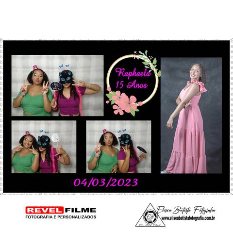 Cabine fotográfica RevelFilme Matão SP - Raphaela 15 anos -Eliseu Batista fotografia'