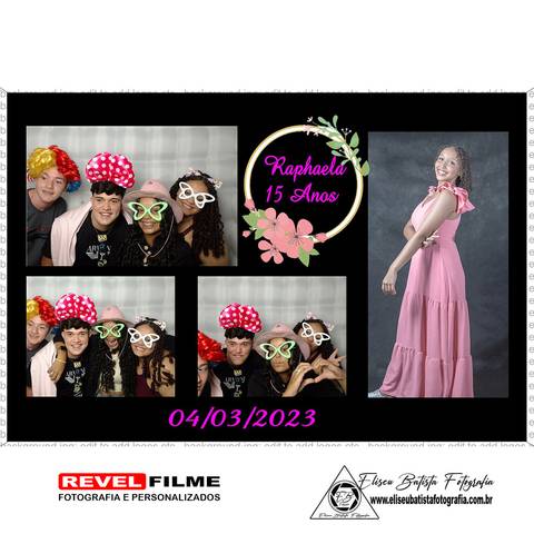 Cabine fotográfica RevelFilme Matão SP - Raphaela 15 anos -Eliseu Batista fotografia'