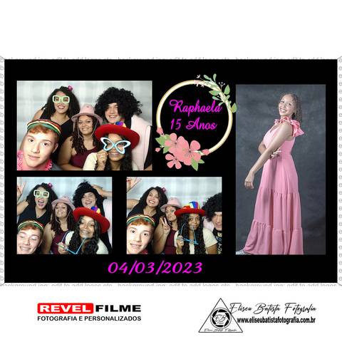 Cabine fotográfica RevelFilme Matão SP - Raphaela 15 anos -Eliseu Batista fotografia'